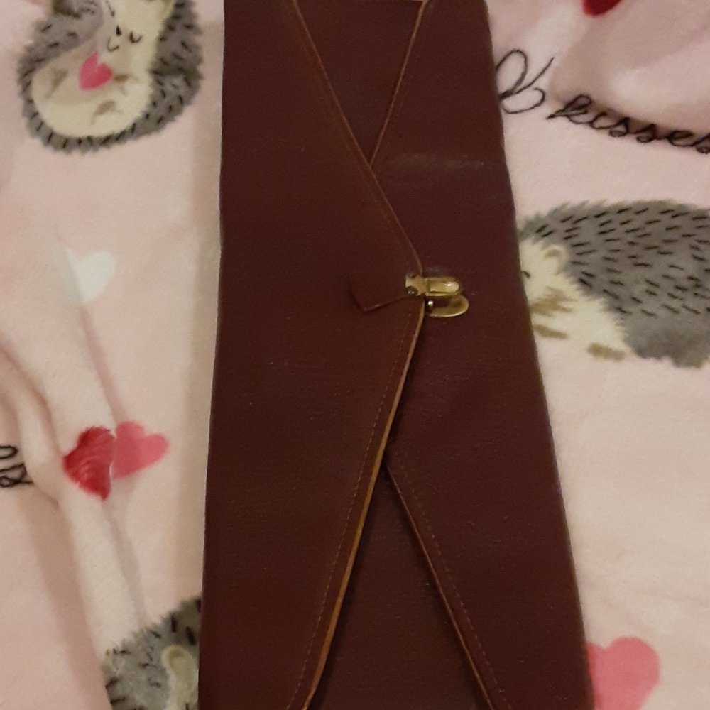 Vintage leather envelope